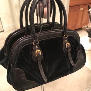 Small Prada black and brown detail purse